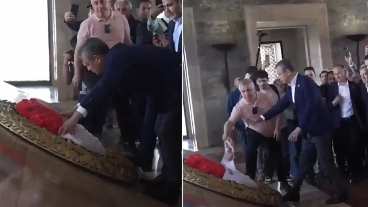 Anıtkabir’de Özgür Özel’e ‘çelenk’ engeli: Mozoleye sokulmadı, personel ‘yazıya’ müdahale etti