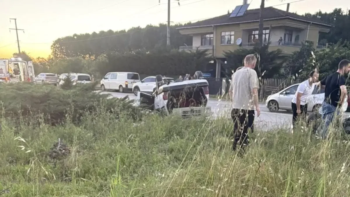 Samsun’da otomobil takla attı: 6 kişi yaralandı