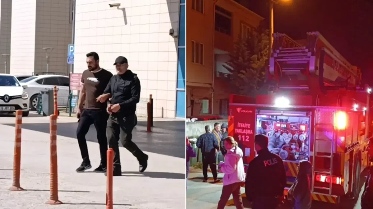 Eski eşinin evinde yangın çıkaran erkek yakalandı: ‘Bir anlık sinirle…’