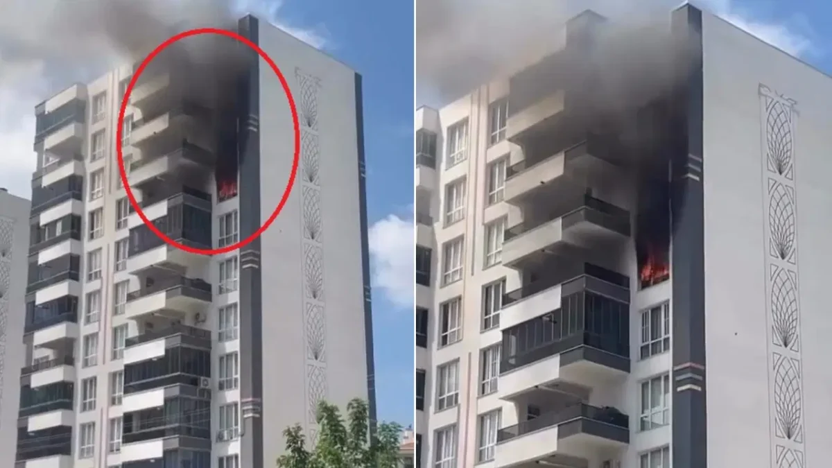Diyarbakır’da 11 katlı binada yangın: 2 kişi dumandan etkilendi